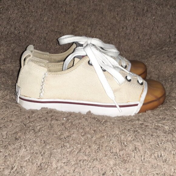 SOREL-Sentry Sneaker-Canvas/Suede/Rubber-Cream/Beige-Sz 6-Excellent - Picture 4 of 7